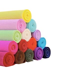 Pack de 10 rollos de papel crepé italiano de 180 gramos