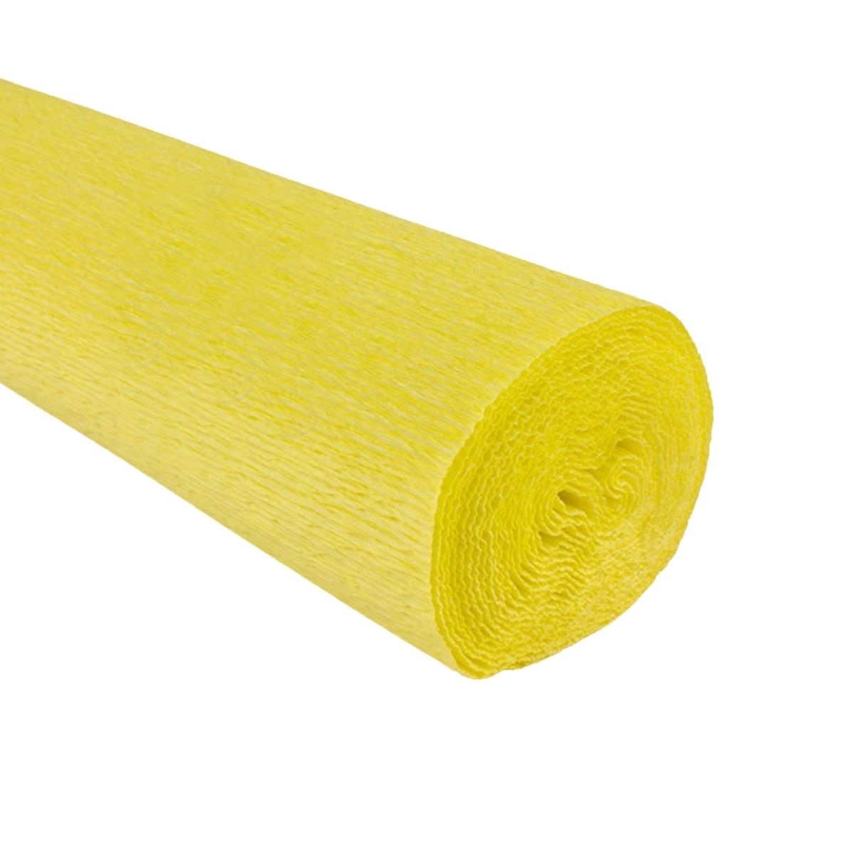 Papel crepé amarillo limón 180 gramos en rollo