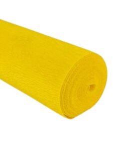 Papel crepé amarillo margarita 180 gramos en rollo
