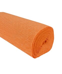 Papel crepé color calabaza 180 gramos en rollo