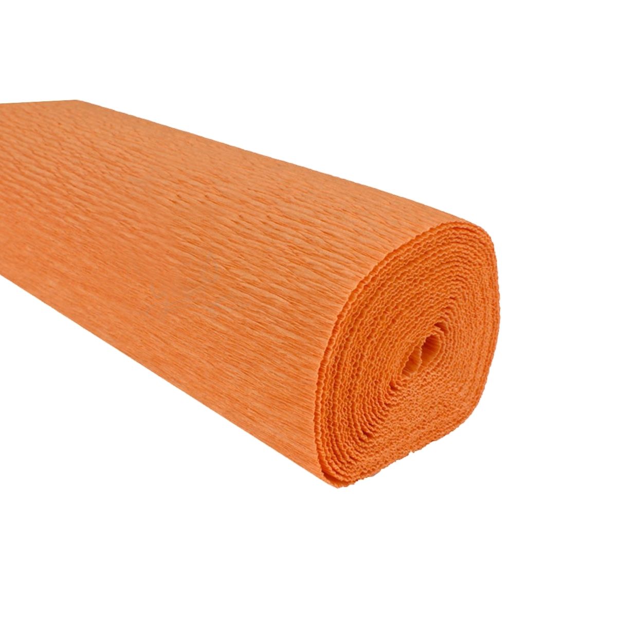 Papel crepé color calabaza 180 gramos en rollo