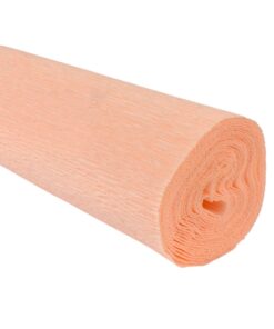 Papel crepé crudo rosado 180 gramos en rollo