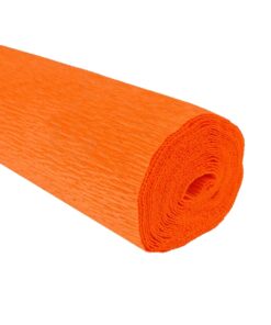 Papel crepé naranja cadmio 180 gramos en rollo