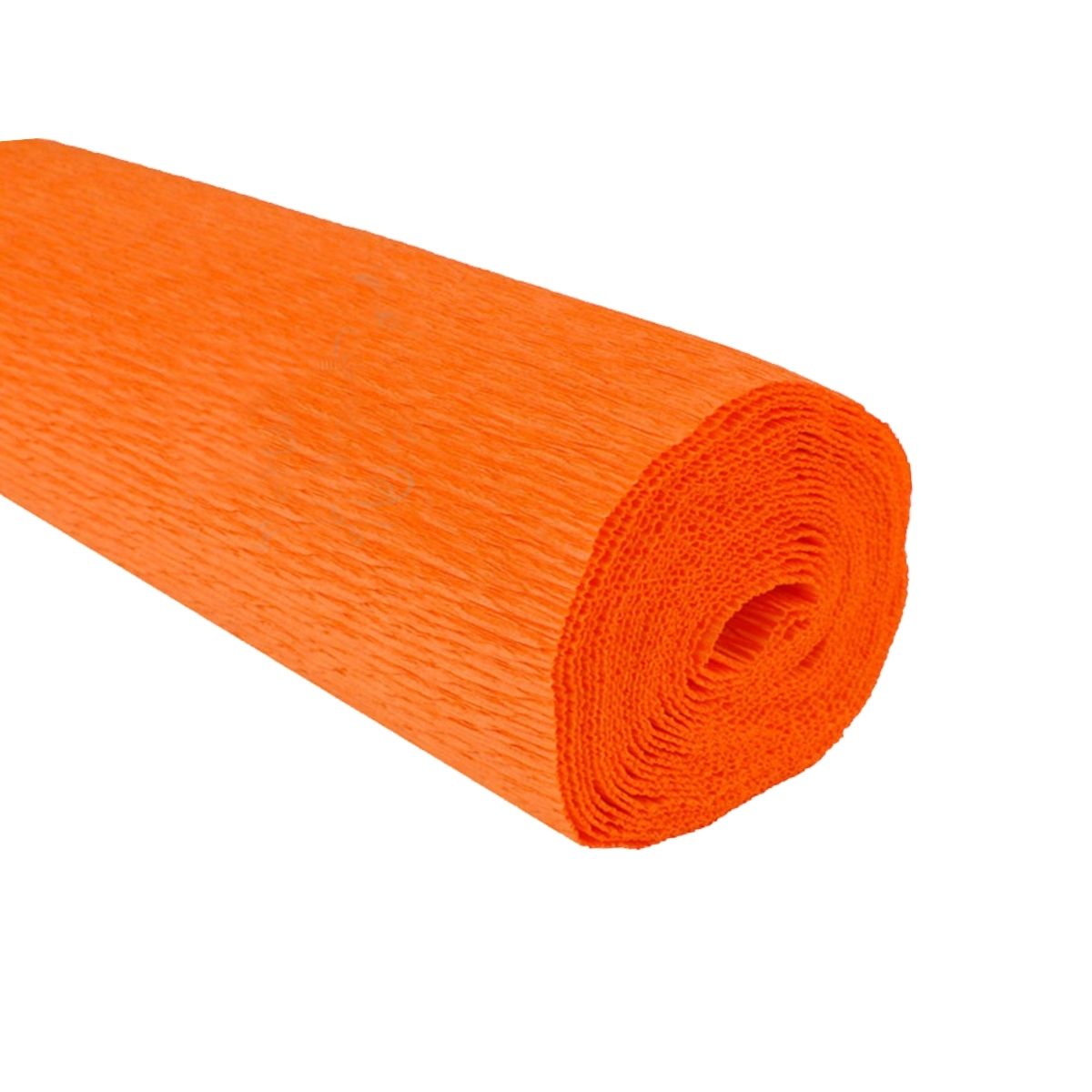 Papel crepé naranja cadmio 180 gramos en rollo