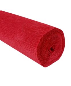 Papel crepé rojo fiesta 180 gramos en rollo