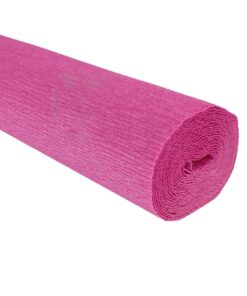 Papel crepé rosa chicle 180 gramos en rollo