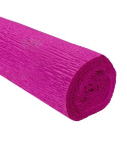 Papel crepé rosa fucsia 180 gramos en rollo