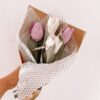 Tulipanes de papel crepe