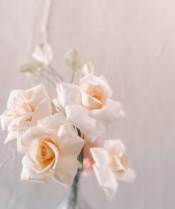 Rosas de papel crepe