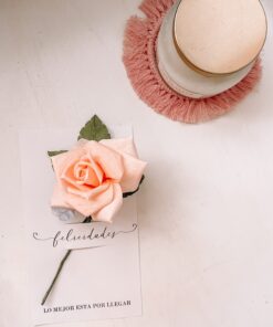 Tarjeta de rosas de papel