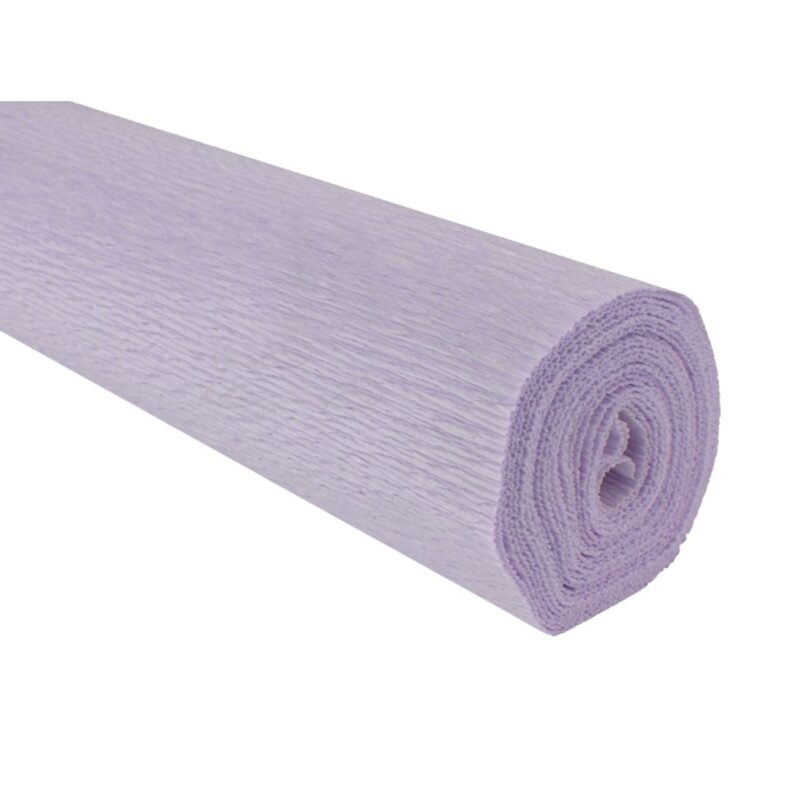 Papel crepé lila claro 180 gramos en rollo