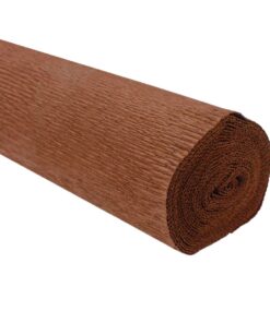 Papel crepé marrón 180 gramos en rollo