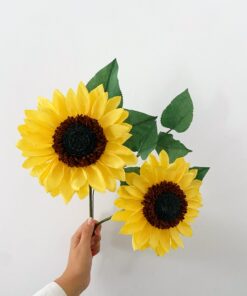 Girasoles de papel