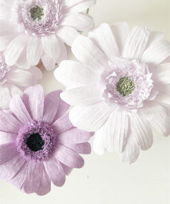 Gerberas de papel crepe