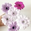 Gerberas de papel crepe