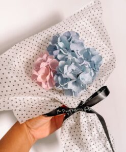 Hortensias de papel crepe