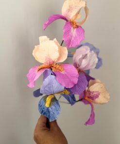 Iris de papel crepe