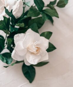 Gardenia de papel crepe