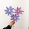 Clematis de papel crepe