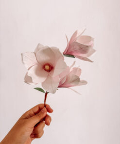 Magnolias de papel crepe