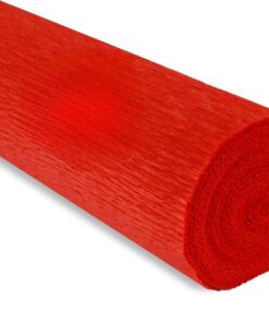 Papel crepe rojo escarlata