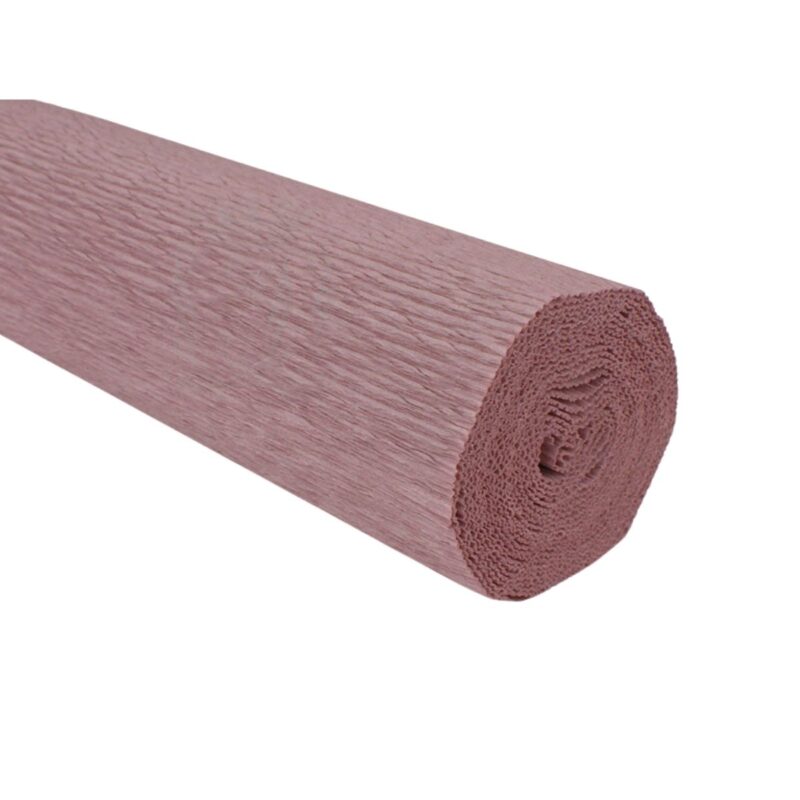 Papel crepé rosa topo 180 gramos en rollo